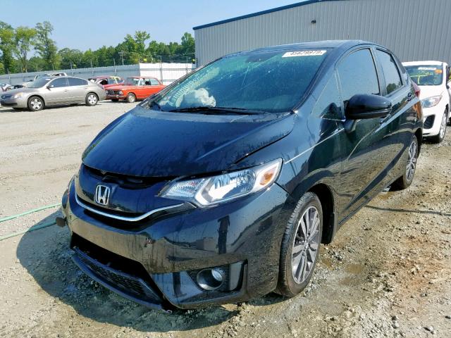 3HGGK5G89FM744849 - 2015 HONDA FIT EX BLACK photo 2