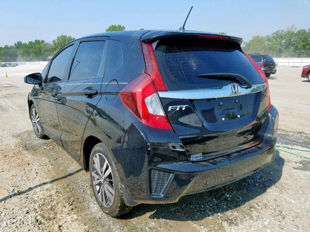 3HGGK5G89FM744849 - 2015 HONDA FIT EX BLACK photo 3