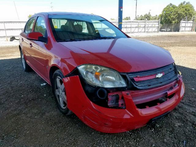 1G1AT58H597156258 - 2009 CHEVROLET COBALT LT RED photo 1