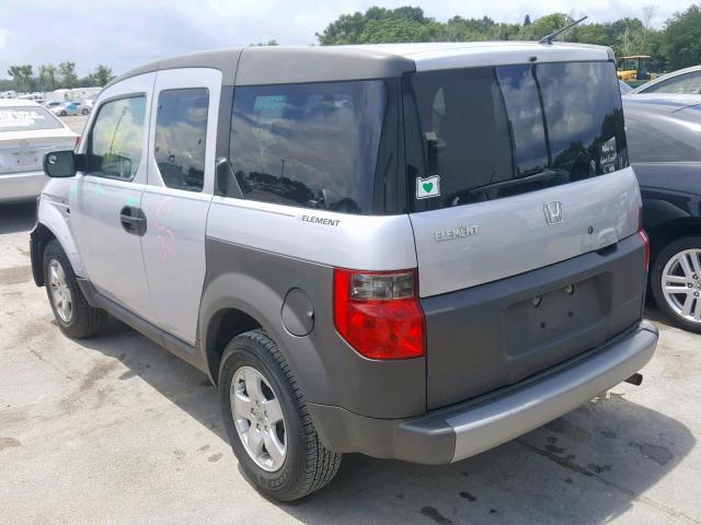 5J6YH18564L015215 - 2004 HONDA ELEMENT EX SILVER photo 3