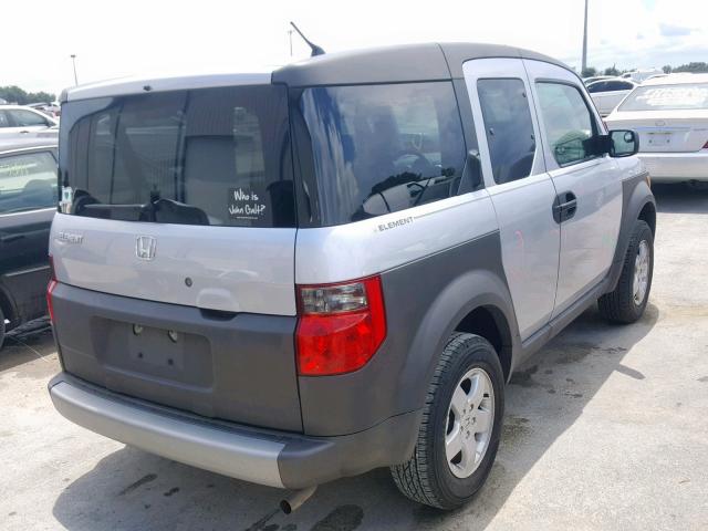 5J6YH18564L015215 - 2004 HONDA ELEMENT EX SILVER photo 4