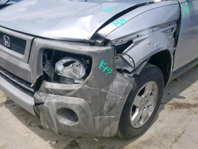 5J6YH18564L015215 - 2004 HONDA ELEMENT EX SILVER photo 9