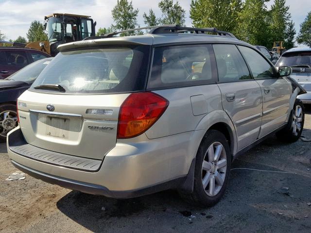 4S4BP62C767321723 - 2006 SUBARU LEGACY OUT GOLD photo 4