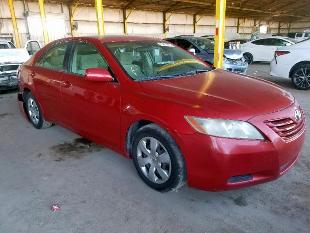 4T1BE46K17U060636 - 2007 TOYOTA CAMRY CE RED photo 1
