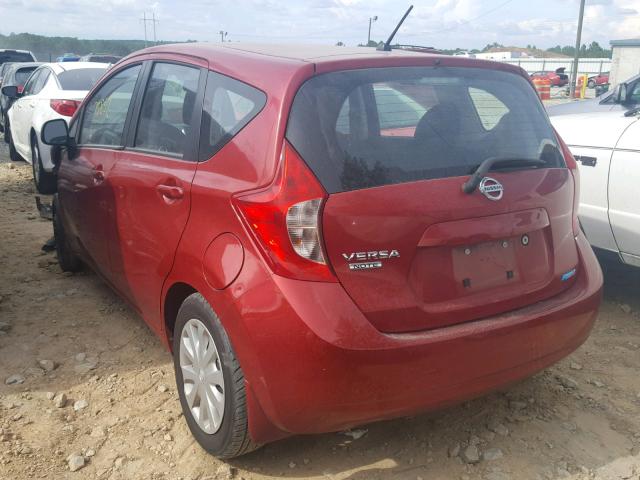 3N1CE2CP8EL421884 - 2014 NISSAN VERSA NOTE RED photo 3