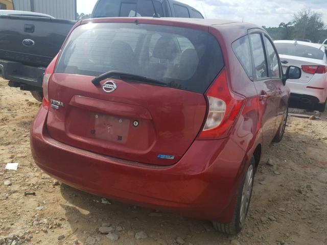 3N1CE2CP8EL421884 - 2014 NISSAN VERSA NOTE RED photo 4