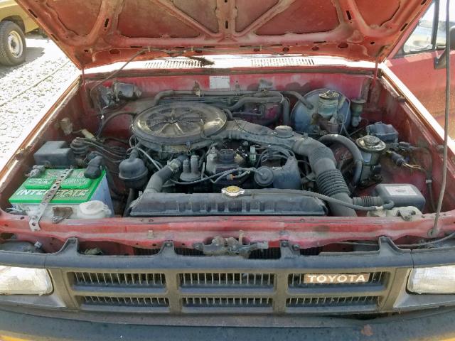 JT4RN64D4G5034674 - 1986 TOYOTA PICKUP RN6 RED photo 7