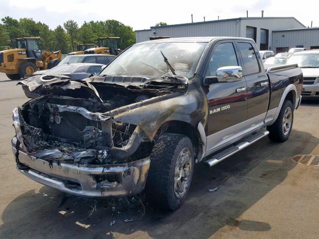 1C6RD7JT0CS308234 - 2012 DODGE RAM 1500 L BLACK photo 2