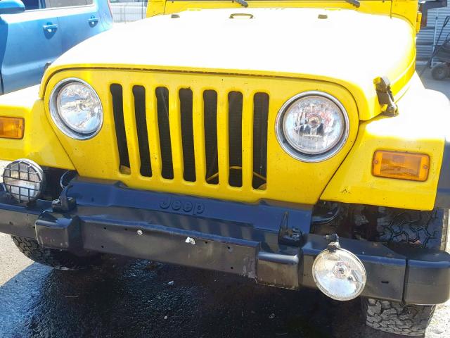 1J4FA39SX3P370004 - 2003 JEEP WRANGLER C YELLOW photo 9