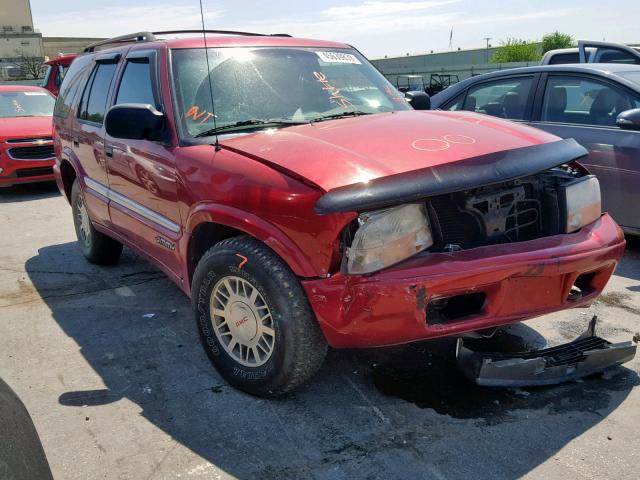 1GKDT13W212226999 - 2001 GMC JIMMY RED photo 1