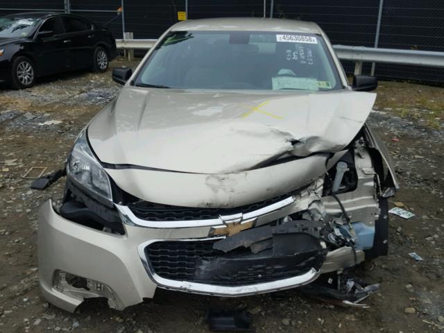 1G11B5SL8FF108707 - 2015 CHEVROLET MALIBU LS 金色 照片 9