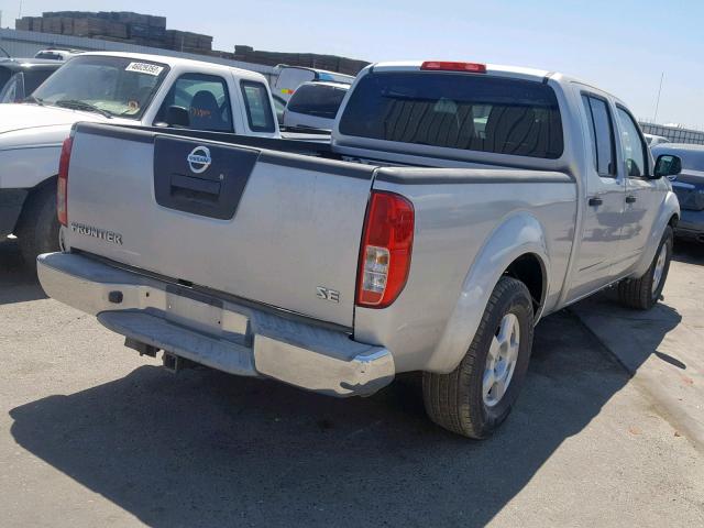 1N6AD09U68C411120 - 2008 NISSAN FRONTIER C SILVER photo 4