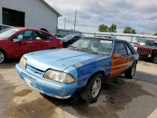 1FABP28M8GF296177 - 1986 FORD MUSTANG LX PURPLE photo 2