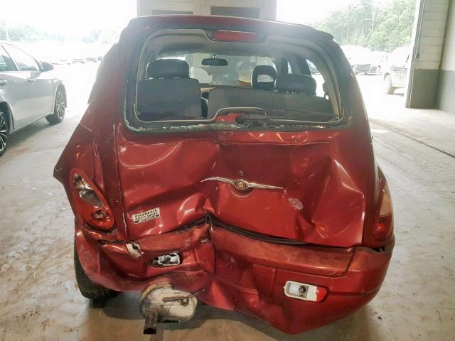 3A4FY48B06T309165 - 2006 CHRYSLER PT CRUISER RED photo 10