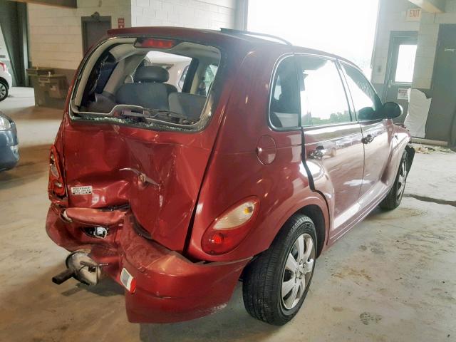 3A4FY48B06T309165 - 2006 CHRYSLER PT CRUISER RED photo 4