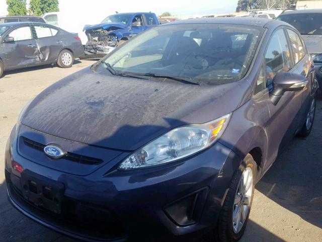 3FADP4EJ7DM200923 - 2013 FORD FIESTA SE GRAY photo 2