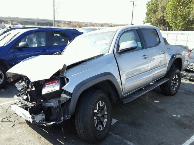 3TMAZ5CN8GM013956 - 2016 TOYOTA TACOMA DOU GRAY photo 2