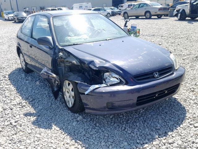 2HGEJ6445XH106552 - 1999 HONDA CIVIC DX BLUE photo 1