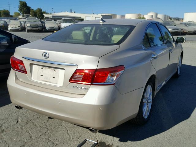 JTHBK1EG4B2452828 - 2011 LEXUS ES 350 TAN photo 4