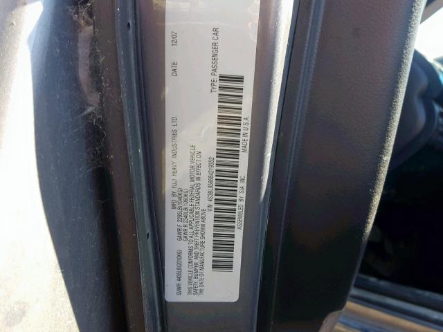 4S3BL856684219352 - 2008 SUBARU LEGACY 3.0 SILVER photo 10