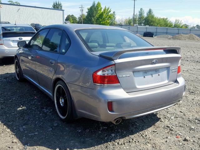 4S3BL856684219352 - 2008 SUBARU LEGACY 3.0 SILVER photo 3