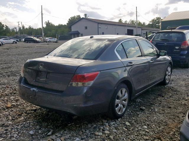 1HGCP258X8A038927 - 2008 HONDA ACCORD EXL GRAY photo 4