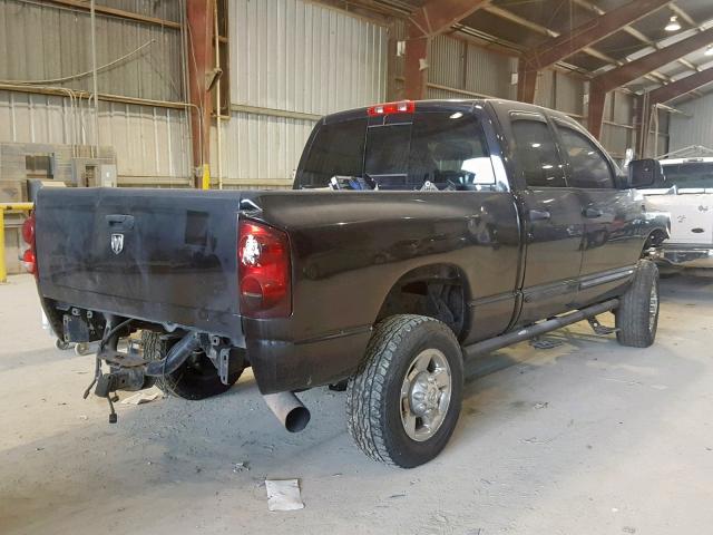 1D7KS28C97J534802 - 2007 DODGE RAM 2500 S BLACK photo 4