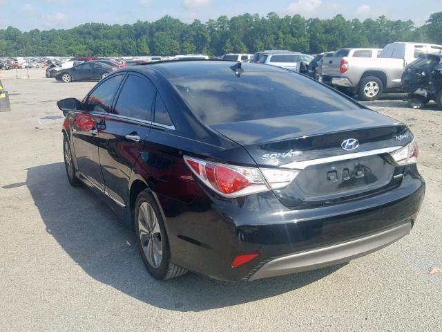 KMHEC4A42EA104878 - 2014 HYUNDAI SONATA HYB BLACK photo 3