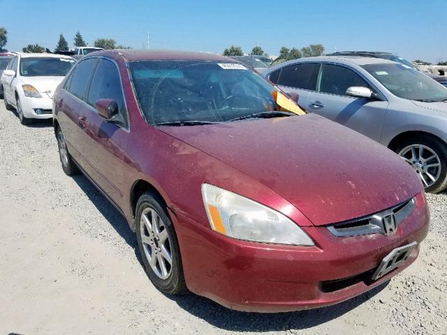 1HGCM66583A041788 - 2003 HONDA ACCORD RED photo 1