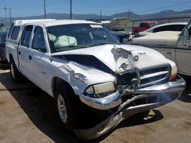 1B7GL2AN61S108415 - 2001 DODGE DAKOTA QUA WHITE photo 1