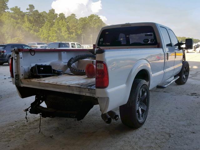 1FT7W3AT7BEB20388 - 2011 FORD F350 SUPER WHITE photo 4