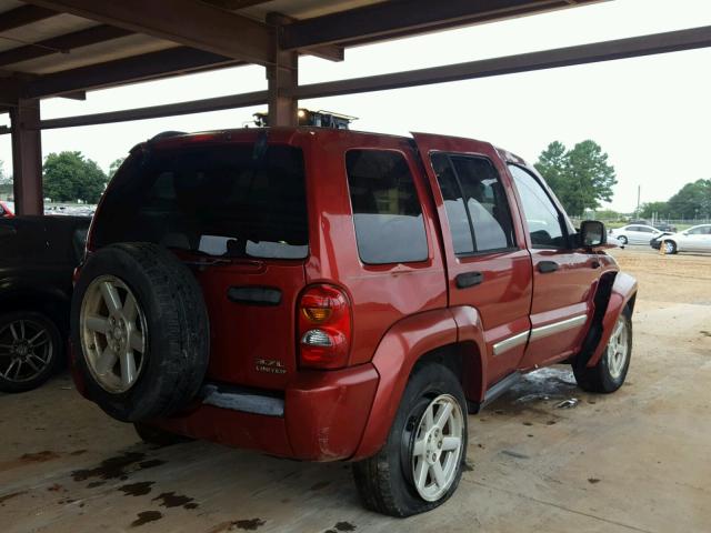 1J4GL58K46W235798 - 2006 JEEP LIBERTY LI RED photo 4