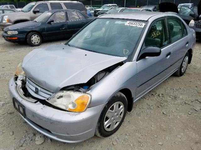 2HGES15193H544649 - 2003 HONDA CIVIC DX SILVER photo 2