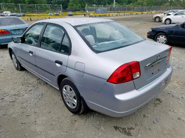 2HGES15193H544649 - 2003 HONDA CIVIC DX SILVER photo 3