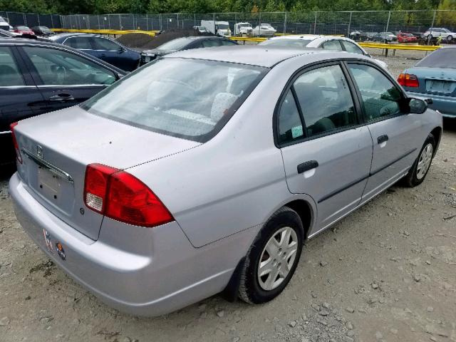 2HGES15193H544649 - 2003 HONDA CIVIC DX SILVER photo 4