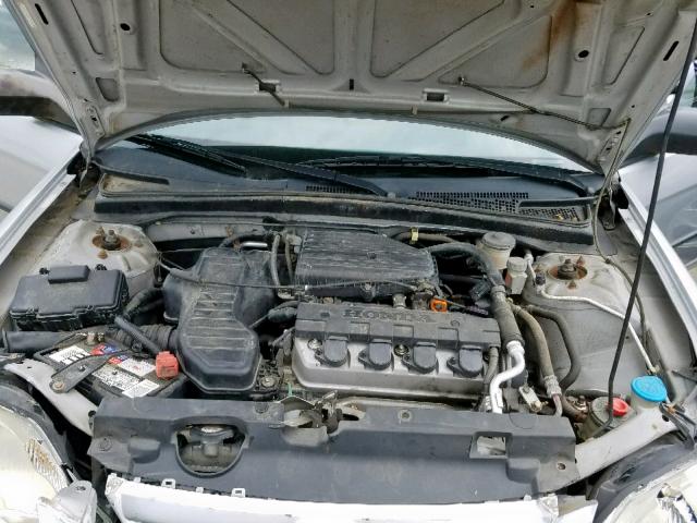 2HGES15193H544649 - 2003 HONDA CIVIC DX SILVER photo 7