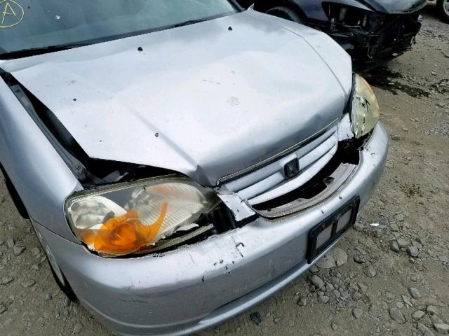 2HGES15193H544649 - 2003 HONDA CIVIC DX SILVER photo 9