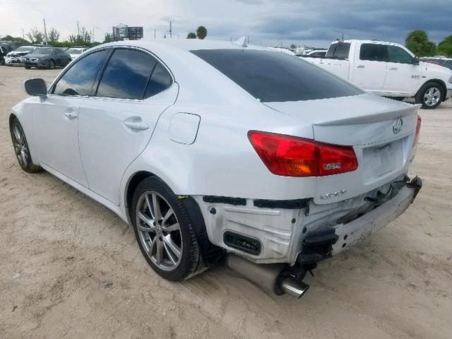 JTHBK262482069960 - 2008 LEXUS IS 250 SILVER photo 3