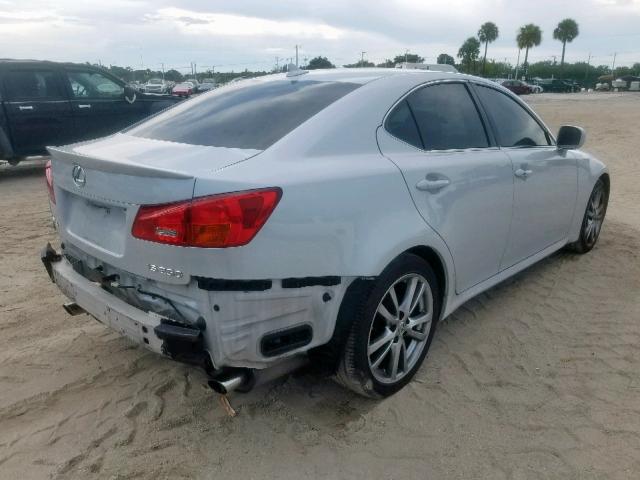 JTHBK262482069960 - 2008 LEXUS IS 250 SILVER photo 4