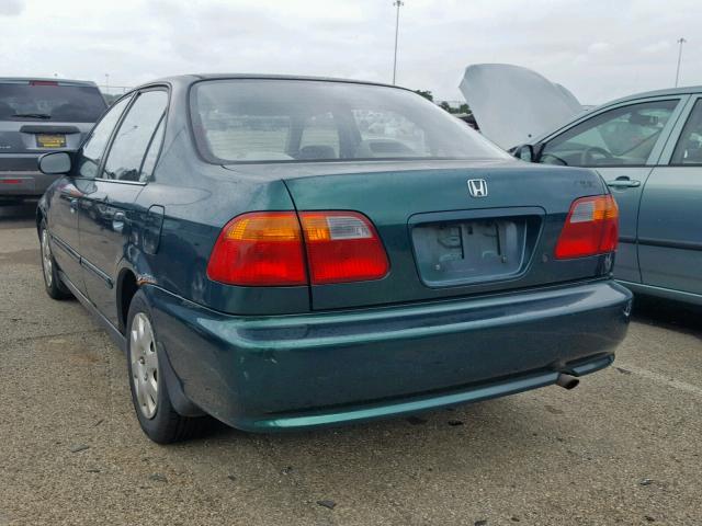 2HGEJ6616XH527487 - 1999 HONDA CIVIC BASE GREEN photo 3