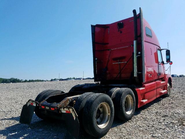 4V4NC9TH59N274141 - 2009 VOLVO VN VNL RED photo 4