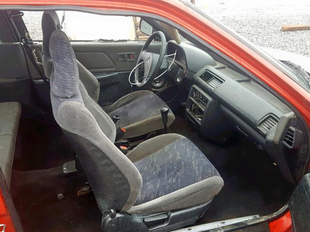 2HGED6348MH542879 - 1991 HONDA CIVIC RED photo 5