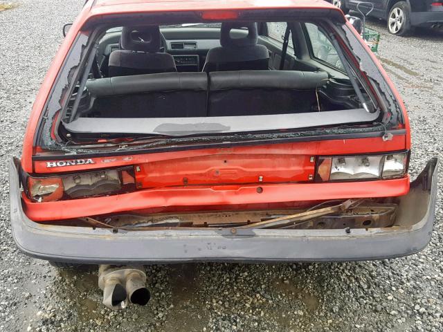 2HGED6348MH542879 - 1991 HONDA CIVIC RED photo 9