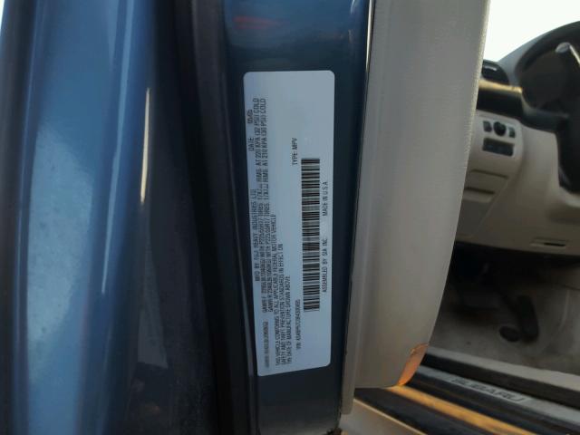 4S4BP67C064300495 - 2006 SUBARU LEGACY OUT BLUE photo 10