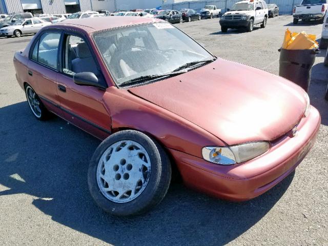 1Y1SK5288WZ430801 - 1998 CHEVROLET GEO PRIZM MAROON photo 1