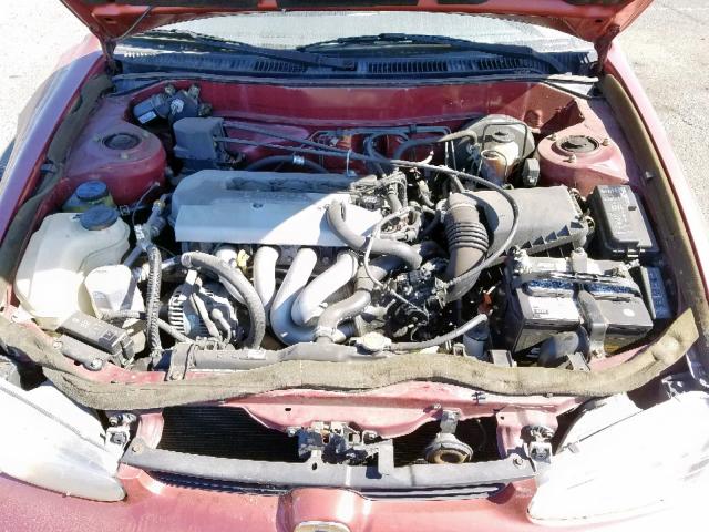 1Y1SK5288WZ430801 - 1998 CHEVROLET GEO PRIZM MAROON photo 7