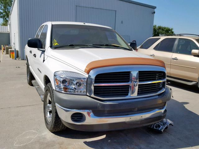 1D7HA18KX6J146328 - 2006 DODGE RAM 1500 S WHITE photo 1