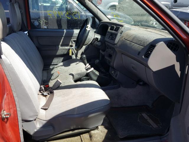 1N6DD21Y0WC311857 - 1998 NISSAN FRONTIER X ORANGE photo 5