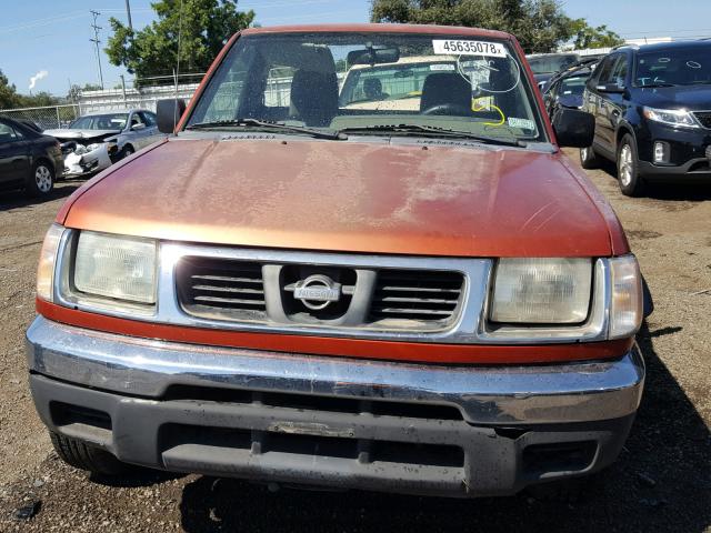 1N6DD21Y0WC311857 - 1998 NISSAN FRONTIER X ORANGE photo 9