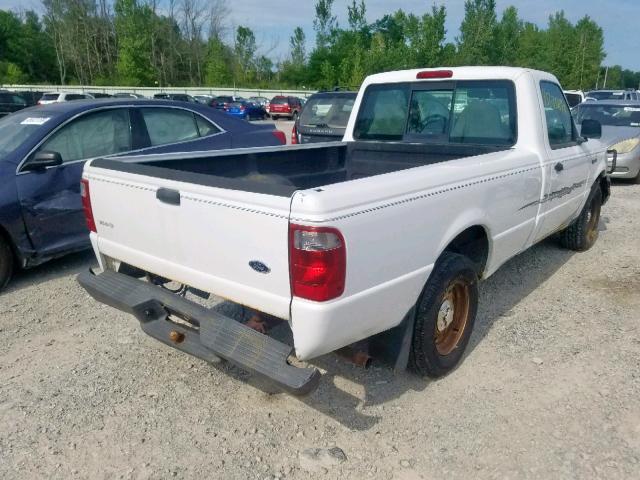 1FTYR10U83PA82847 - 2003 FORD RANGER WHITE photo 4